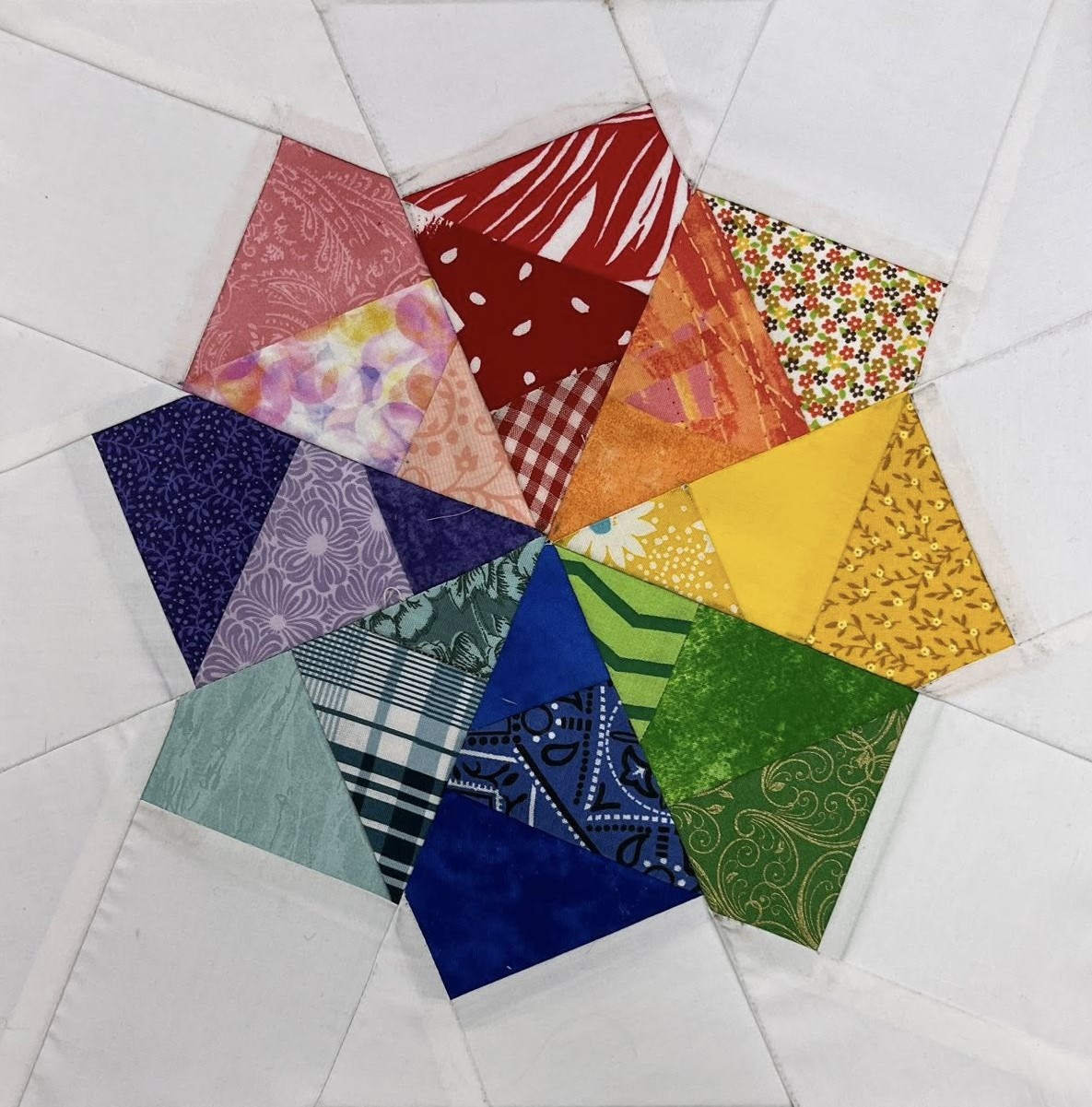 Spinning Pinwheel Quilt Block