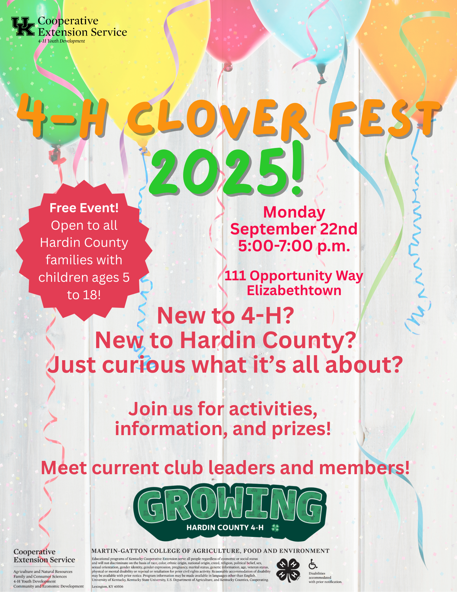 clover fest 2025 flyer