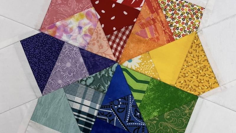 Spinning Pinwheel Quilt Block