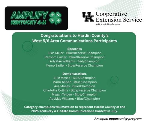 2025 area communications participants